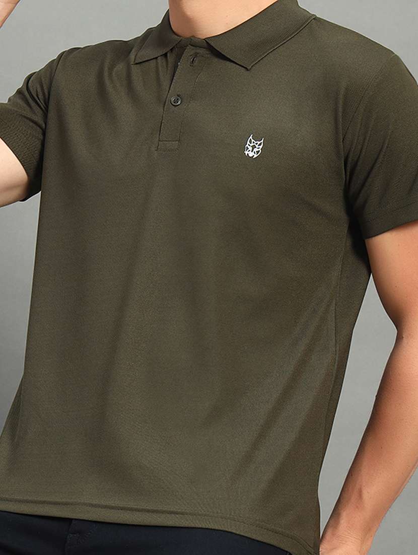 men solid short sleeve regular fit polo t-shirt - 22084679 -  Standard Image - 4
