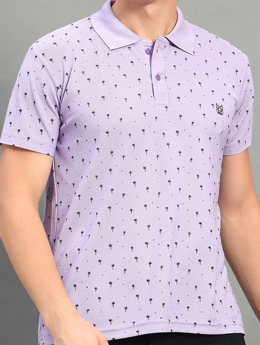 men printed short sleeve regular fit polo t-shirt - 22084680 -  Standard Image - 4