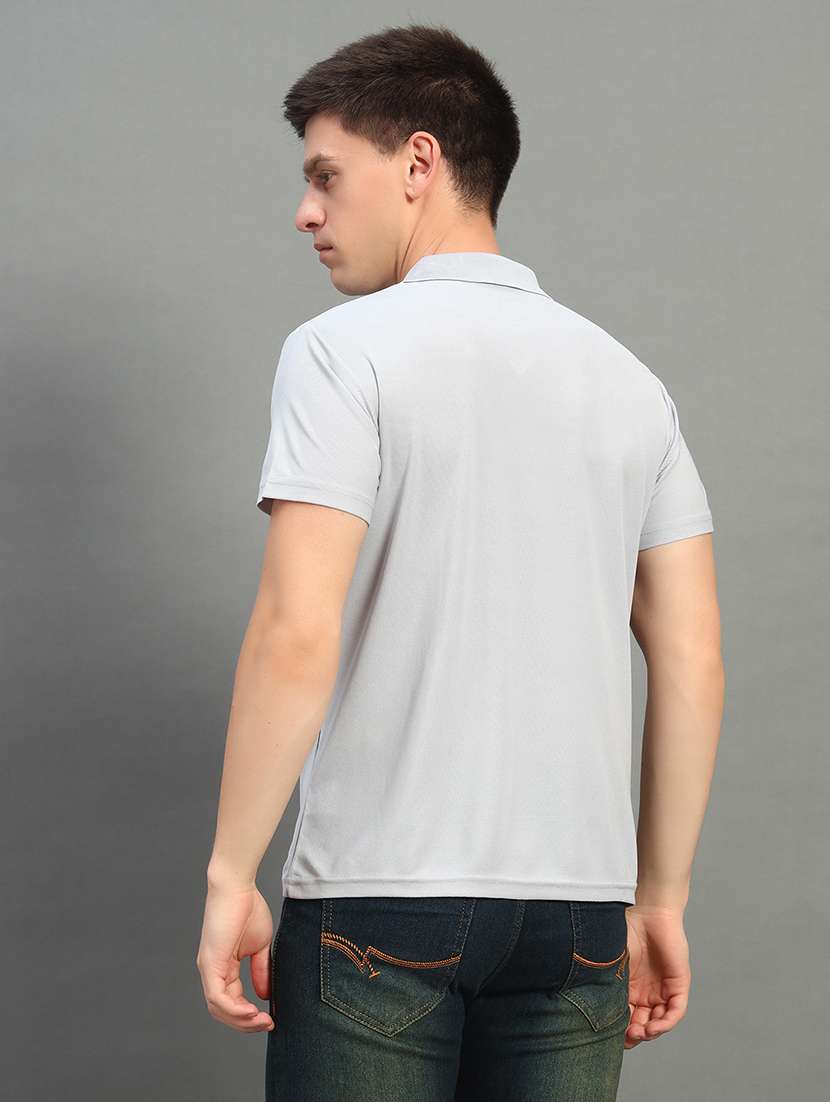 men solid short sleeve regular fit polo t-shirt - 22084683 - Standard Image - 1