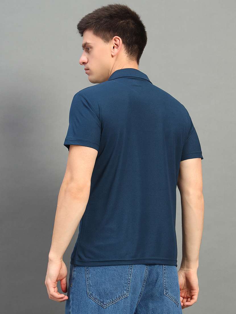 men solid short sleeve regular fit polo t-shirt - 22084685 -  Standard Image - 1
