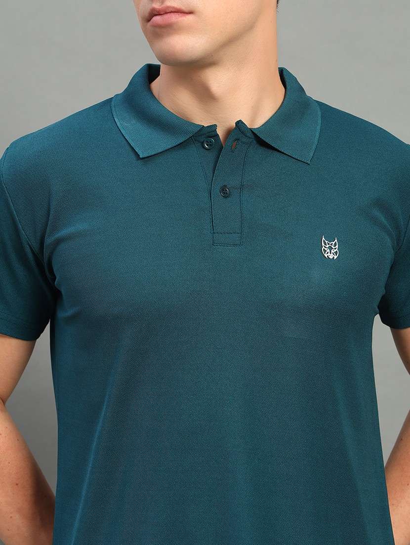 men solid short sleeve regular fit polo t-shirt - 22084689 -  Standard Image - 4