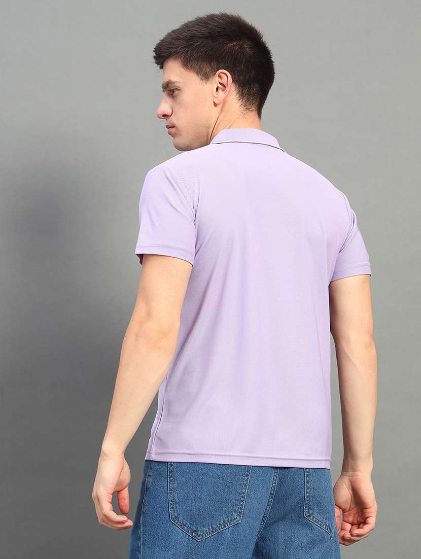 men solid short sleeve regular fit polo t-shirt - 22084690 -  Standard Image - 1
