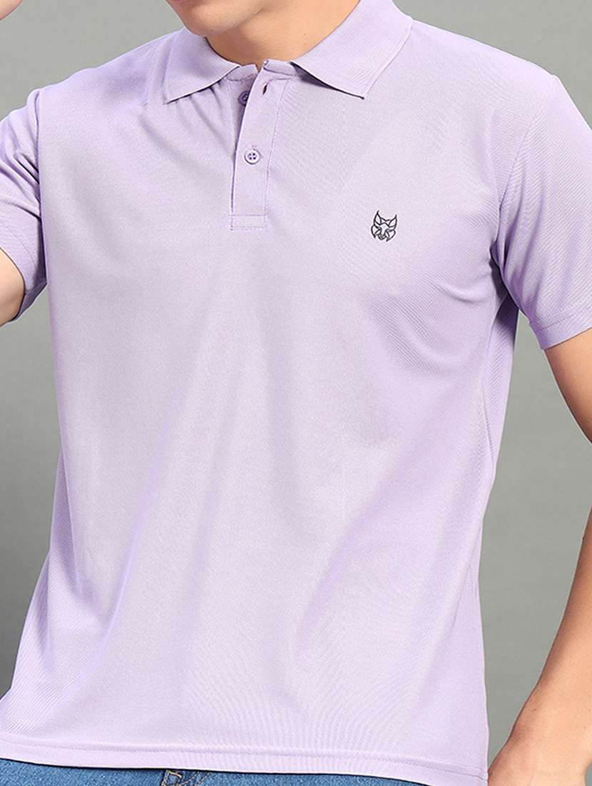 men solid short sleeve regular fit polo t-shirt - 22084690 -  Standard Image - 4