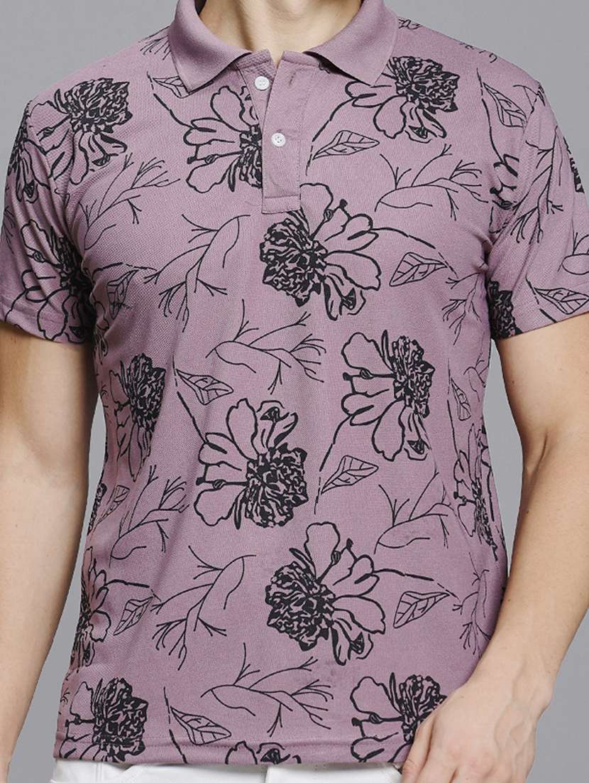 men printed short sleeve regular fit polo t-shirt - 22084694 -  Standard Image - 4