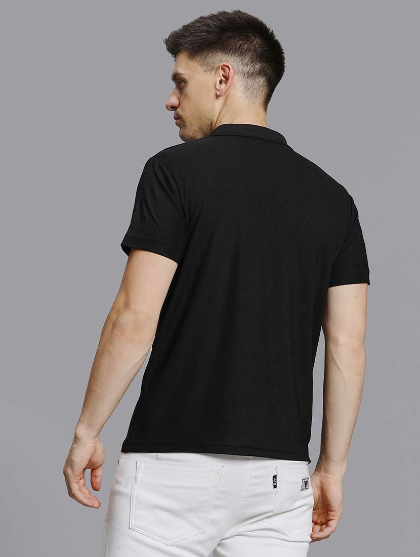 men solid short sleeve regular fit polo t-shirt - 22084700 -  Standard Image - 1