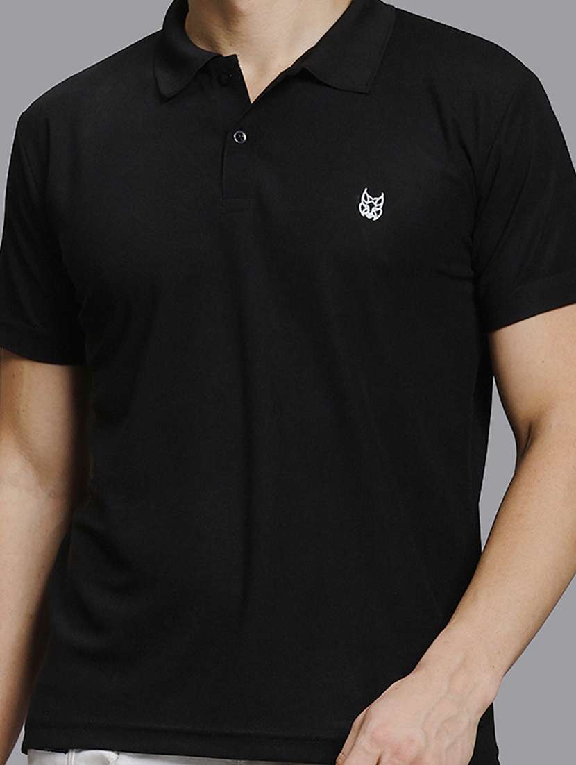 men solid short sleeve regular fit polo t-shirt - 22084700 -  Standard Image - 4