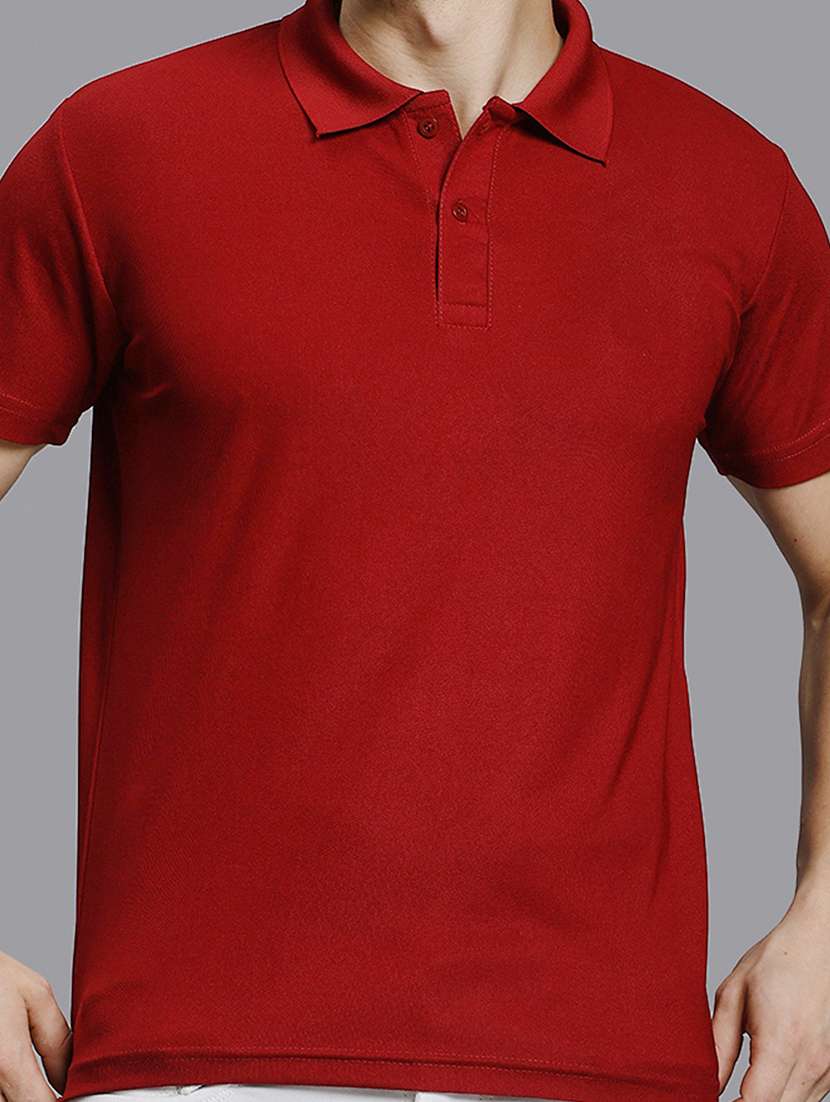 men solid short sleeve regular fit polo t-shirt - 22084701 -  Standard Image - 4