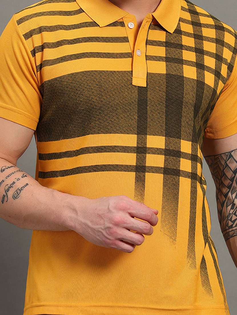 men printed short sleeve regular fit polo t-shirt - 22084707 -  Standard Image - 4