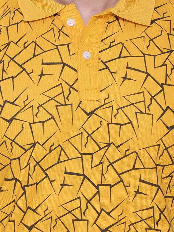 men printed short sleeve regular fit polo t-shirt - 22084713 -  Standard Image - 4