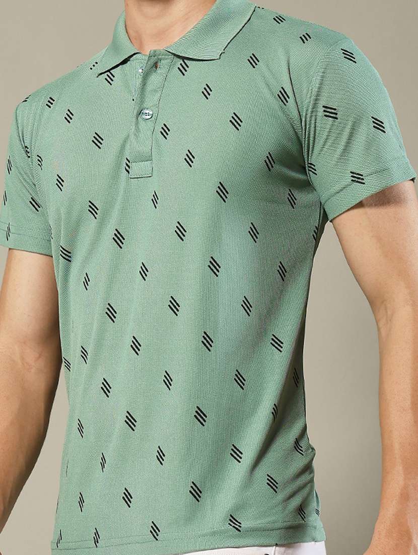 men printed short sleeve regular fit polo t-shirt - 22084714 - Standard Image - 4