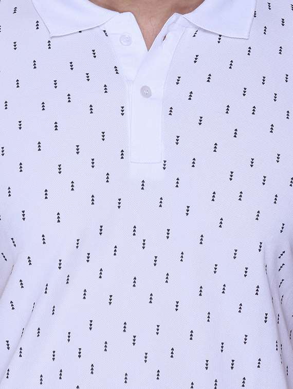 men printed short sleeve regular fit polo t-shirt - 22084715 -  Standard Image - 4