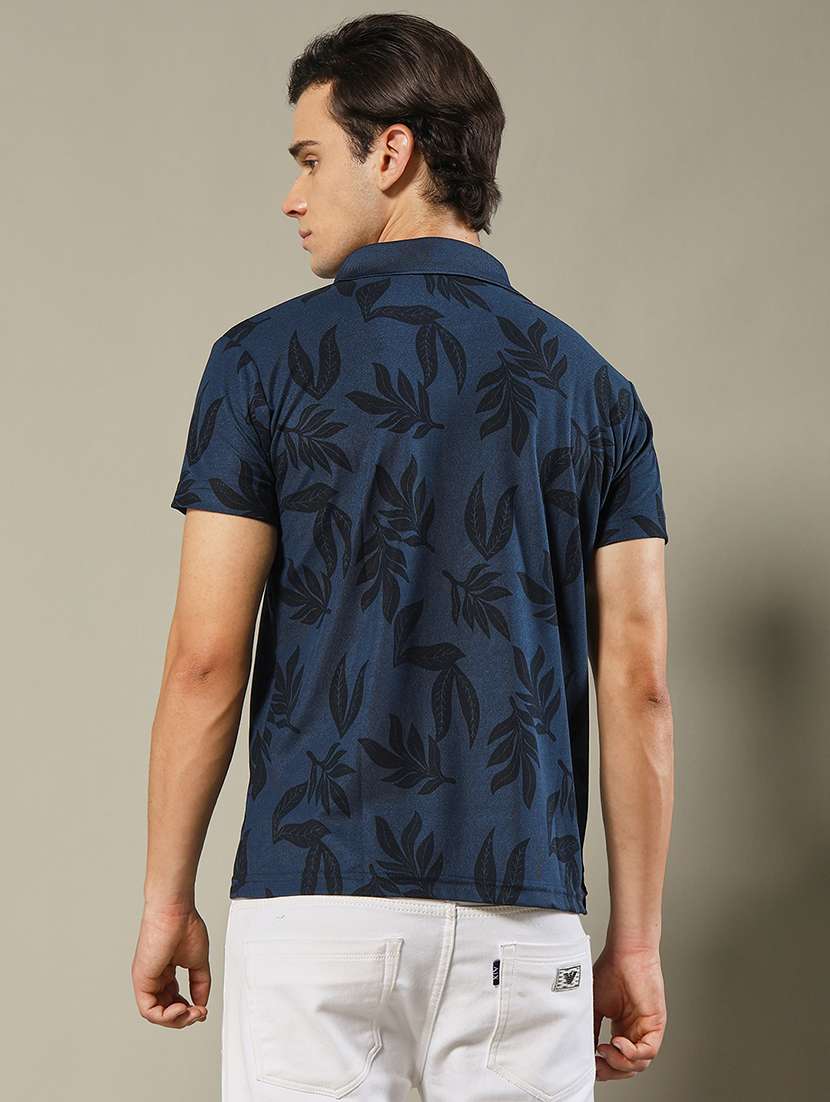 men printed short sleeve regular fit polo t-shirt - 22084722 -  Standard Image - 1