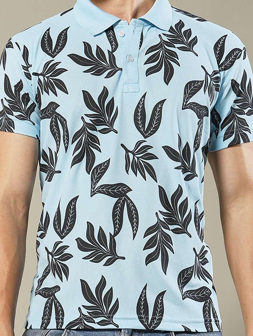 men printed short sleeve regular fit polo t-shirt - 22084723 -  Standard Image - 4