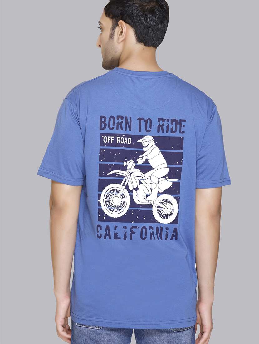 men back print round neck regular fit t-shirt - 22084730 -  Zoom Image - 0
