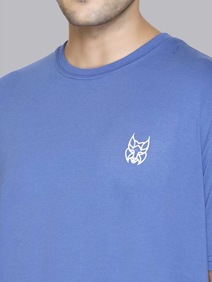 men back print round neck regular fit t-shirt - 22084730 - Standard Image - 4