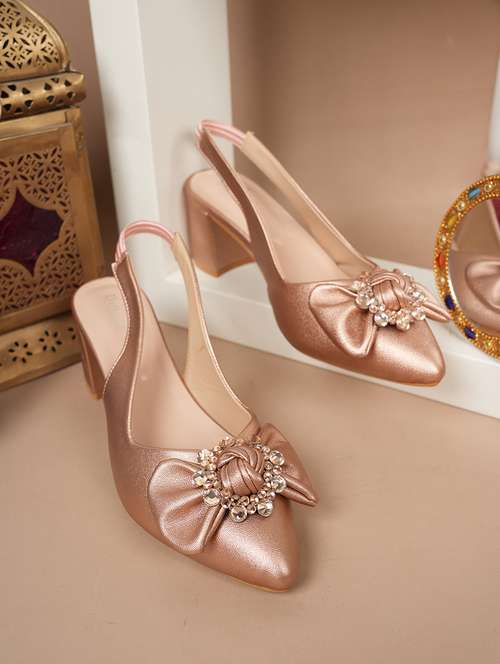 women solid back strap block heel sandals - 22084743 - Standard Image - 0