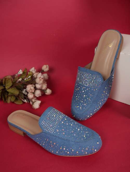 women embellished slip on mule - 22084750 - Standard Image - 0