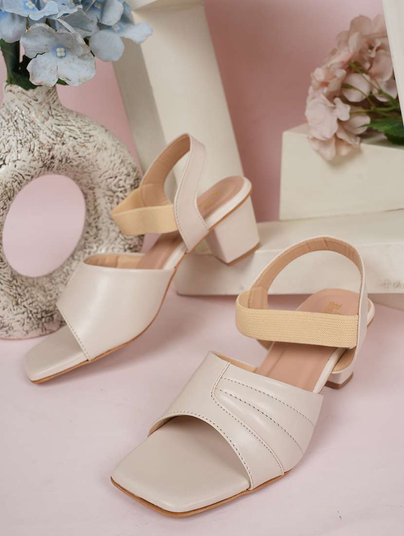 women solid back strap block heel sandals - 22084751 -  Zoom Image - 0
