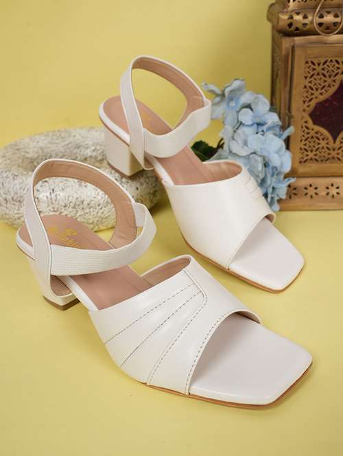women solid back strap block heel sandals - 22084753 -  Standard Image - 0