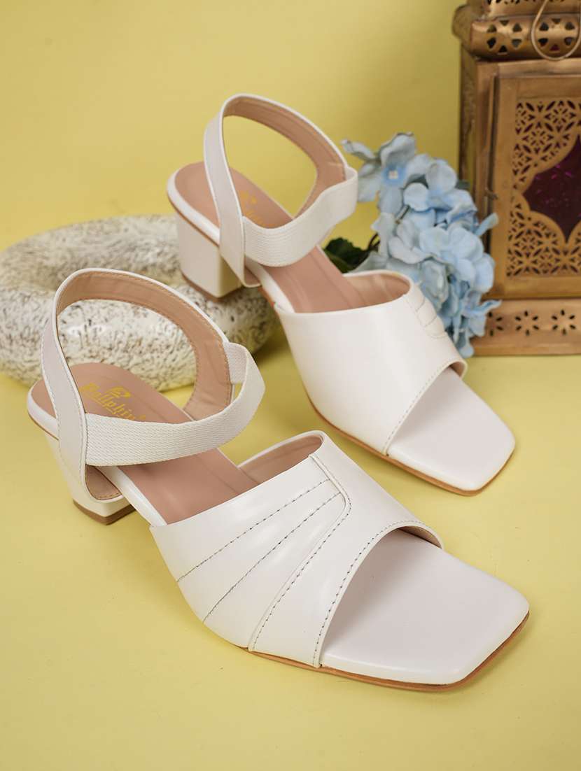 women solid back strap block heel sandals - 22084753 -  Zoom Image - 0