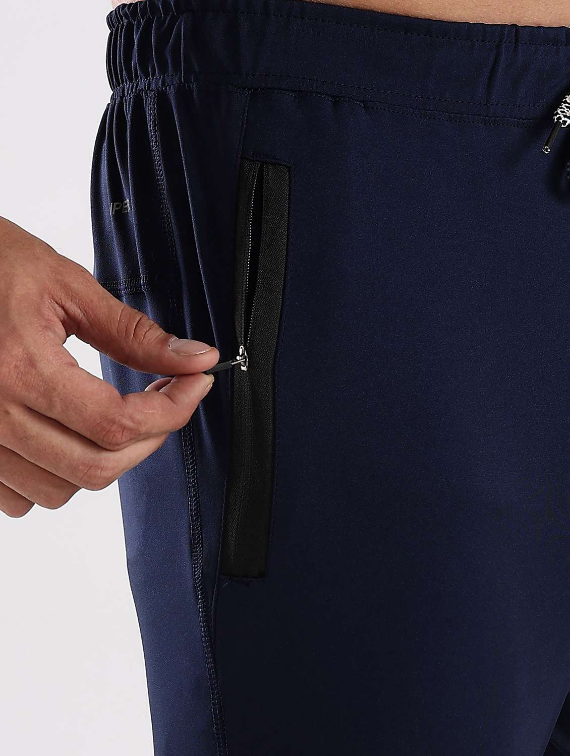 men solid mid rise full length track pant - 22085071 -  Standard Image - 4