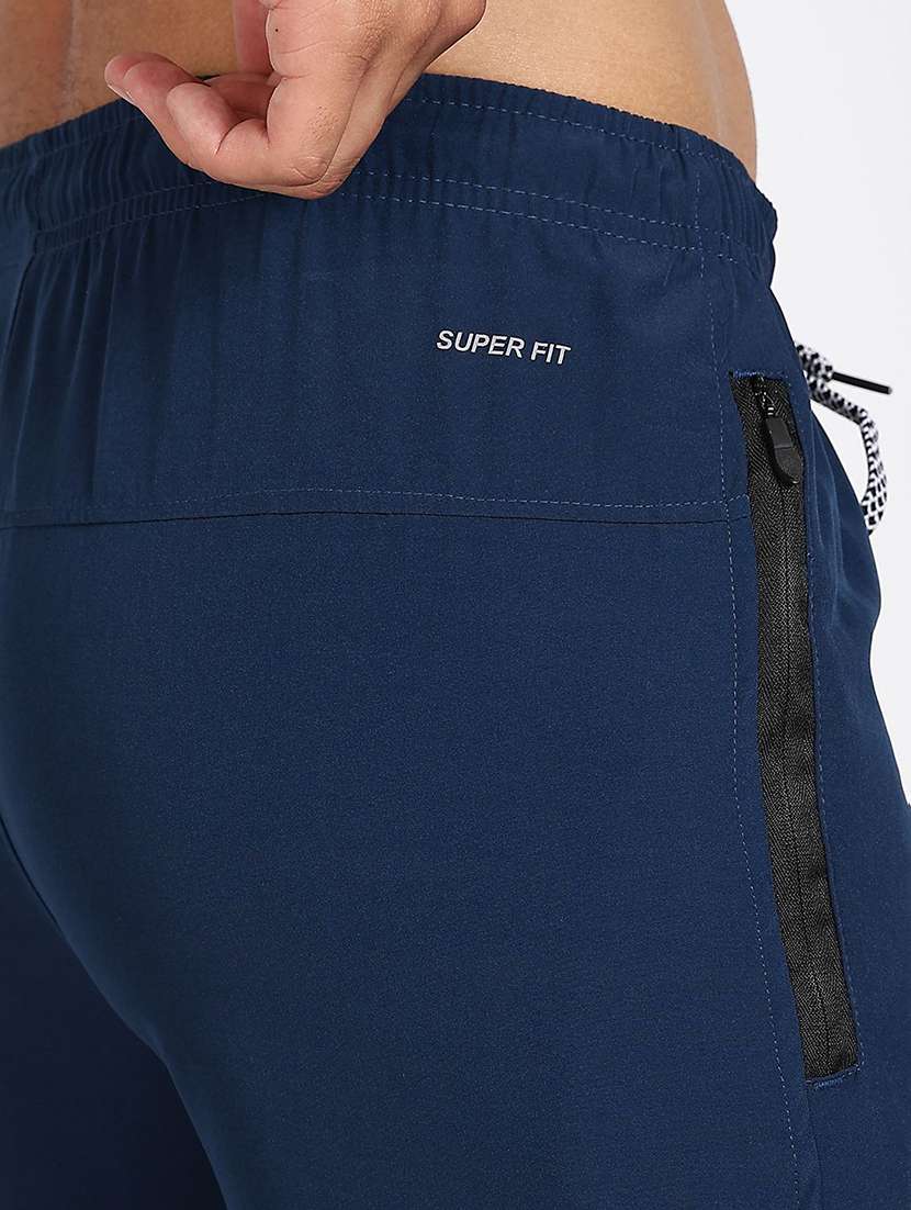 men solid mid rise full length track pant - 22085091 -  Standard Image - 4