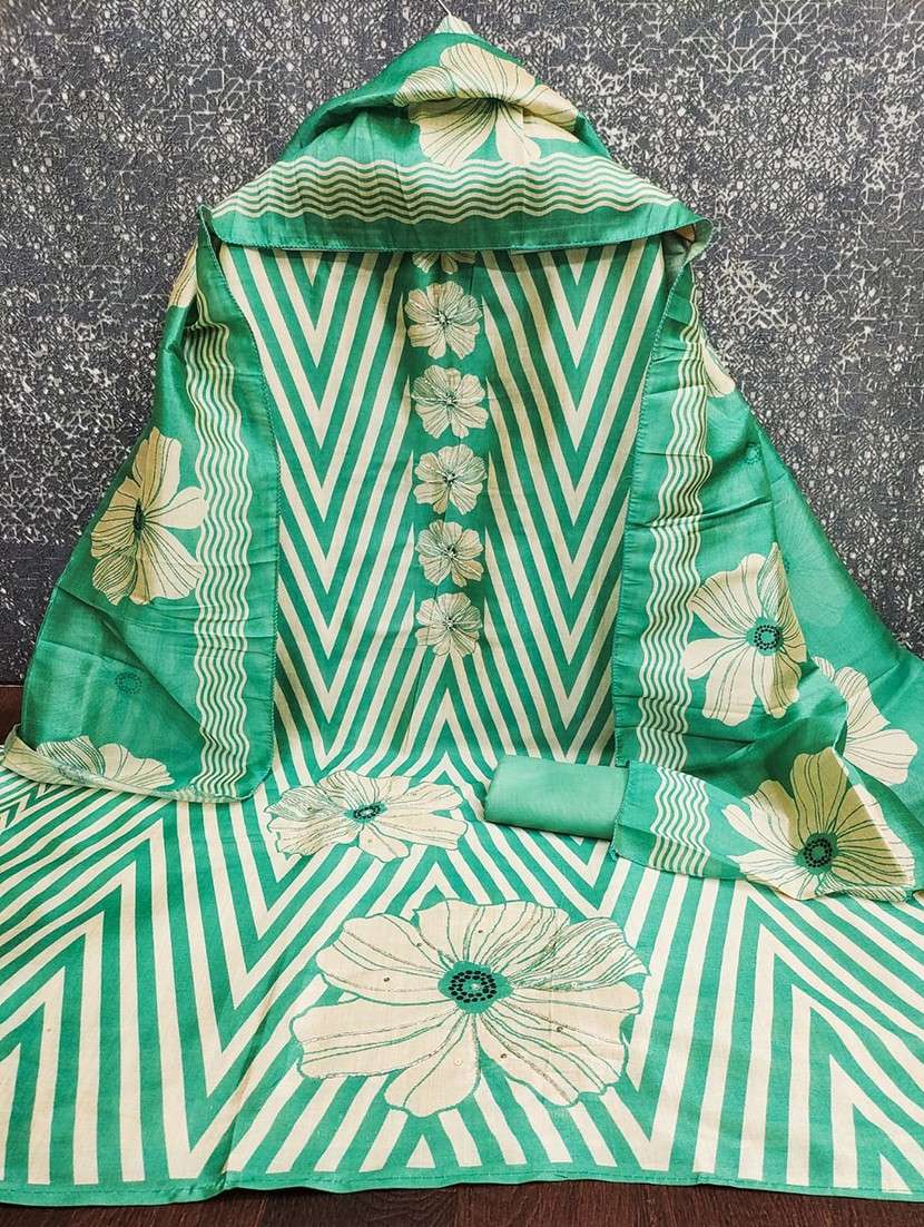 women printed unstitched suit set - 22085122 -  Standard Image - 1