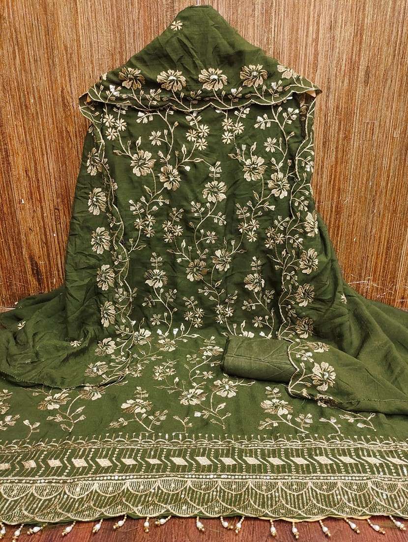 women solid with work unstitched suit set - 22085127 -  Standard Image - 1