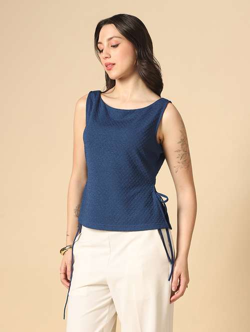 women solid sleeveless regular top - 22085213 -  Standard Image - 0