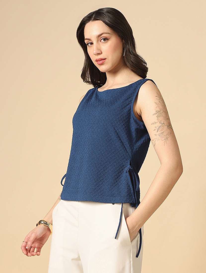 women solid sleeveless regular top - 22085213 -  Standard Image - 1