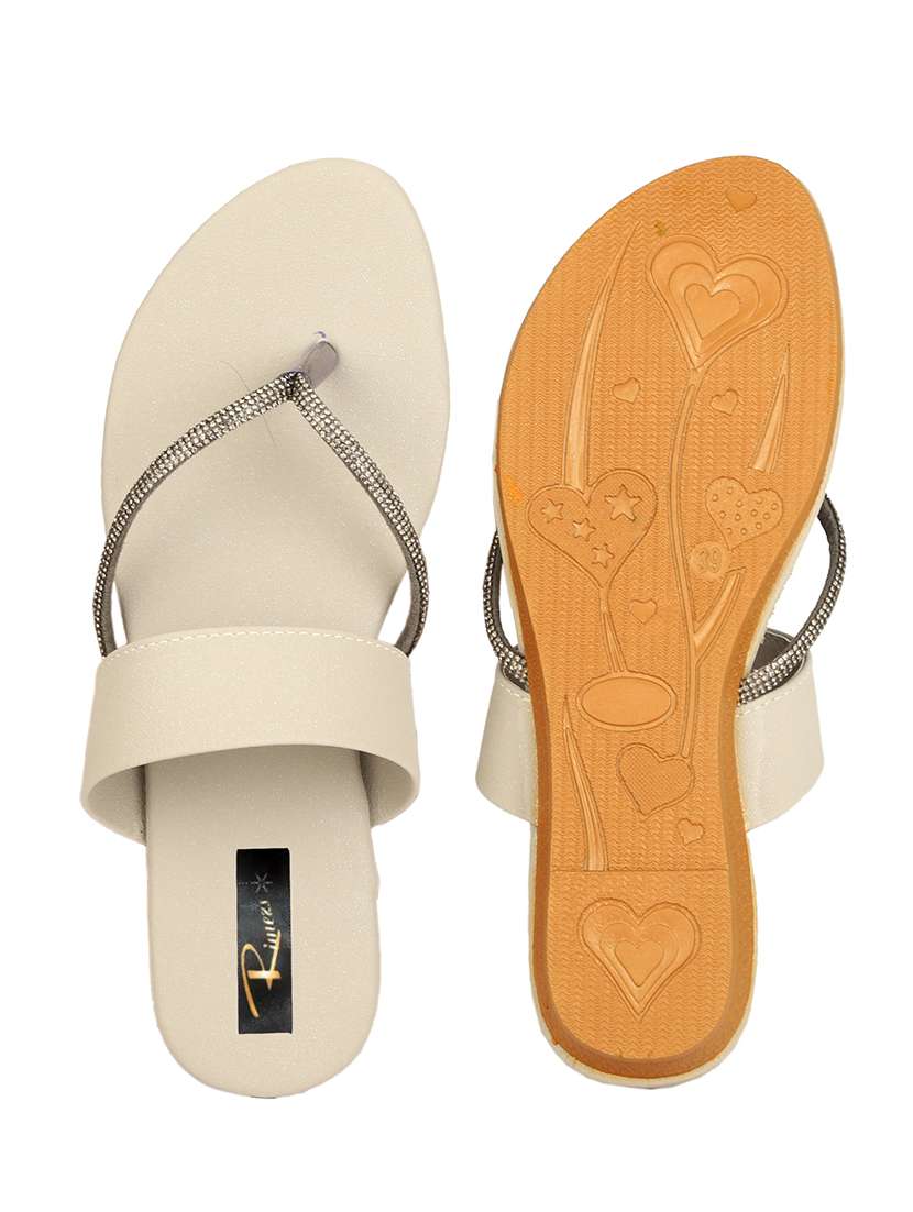 women solid slip on flat sandals - 22085250 - Standard Image - 4