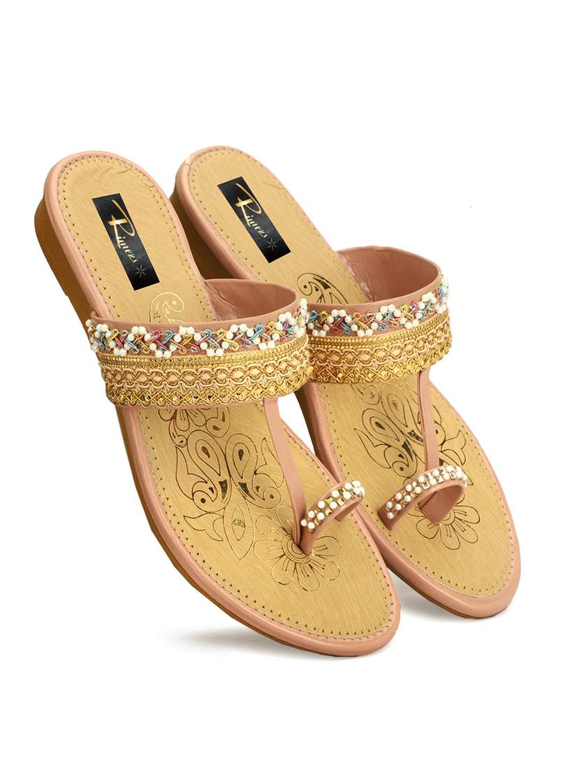 women one toe slip on flat sandals - 22085257 -  Standard Image - 1