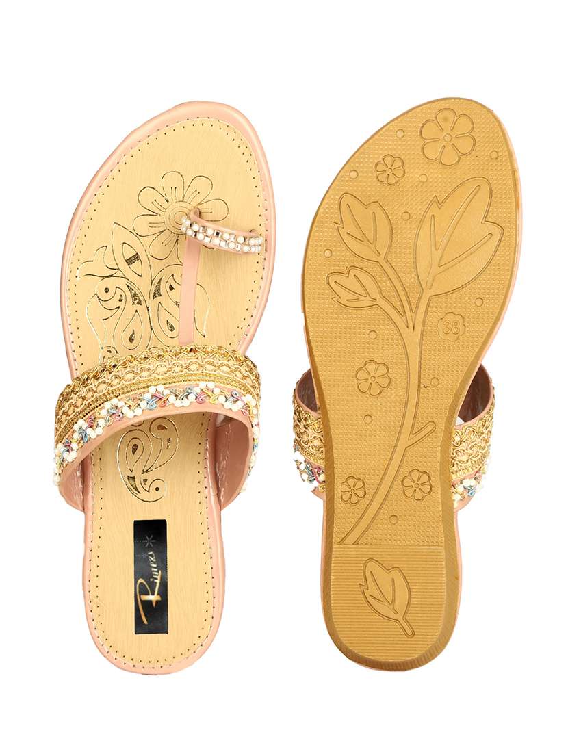 women one toe slip on flat sandals - 22085257 - Standard Image - 4