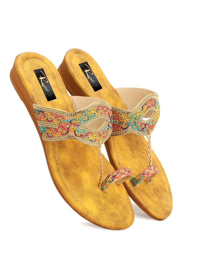 women one toe slip on flat sandals - 22085259 -  Standard Image - 1