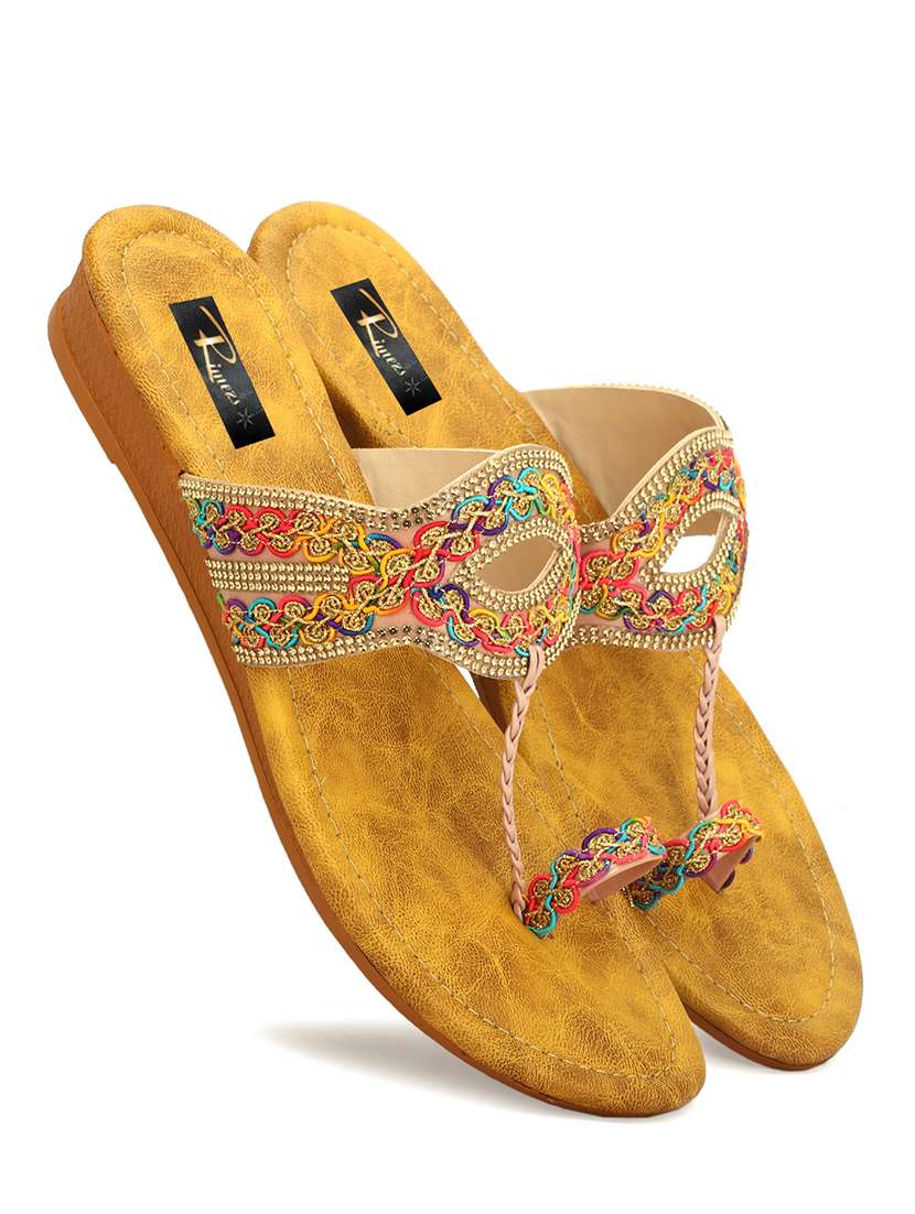 women one toe slip on flat sandals - 22085261 - Standard Image - 1