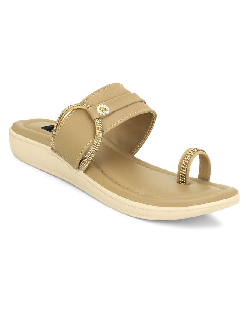 women one toe slip on flat sandals - 22085262 - Zoom Image - 0