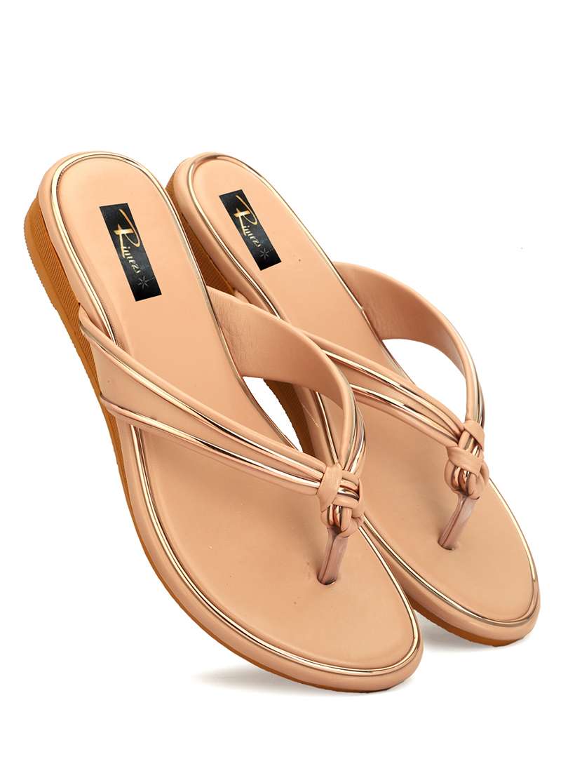 women solid slip on flat sandals - 22085266 - Standard Image - 1