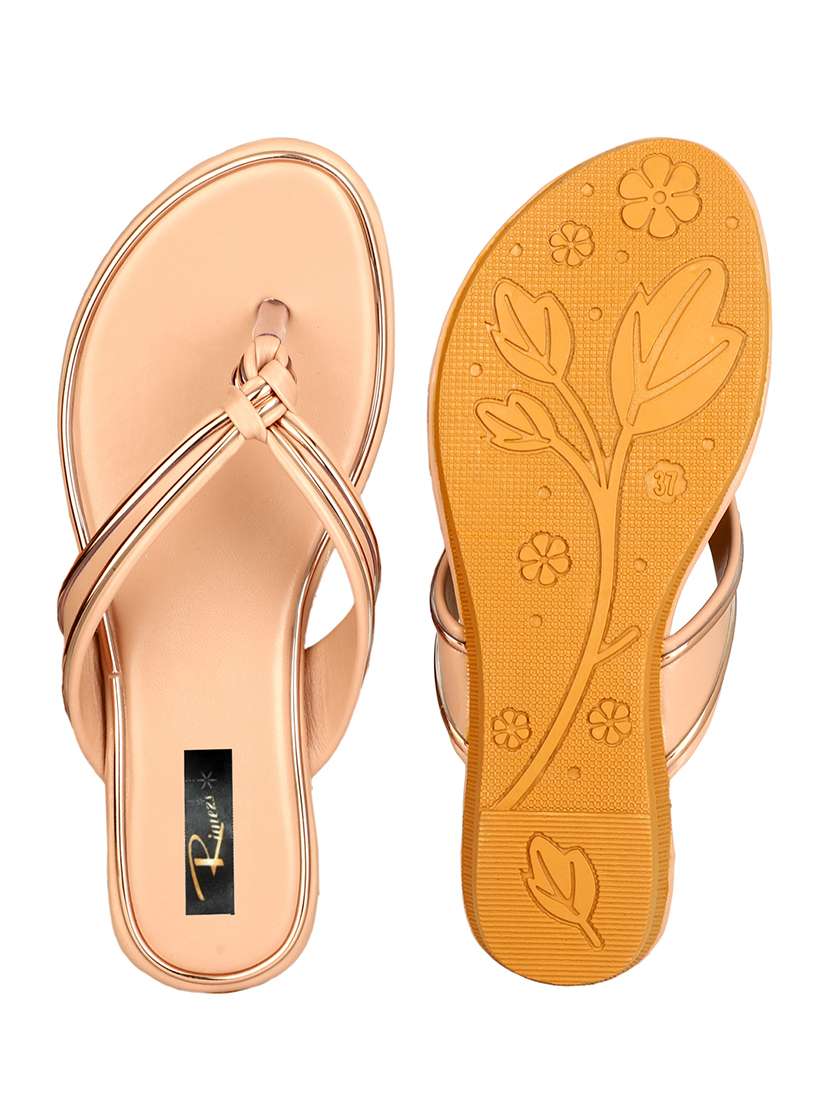 women solid slip on flat sandals - 22085266 - Standard Image - 4