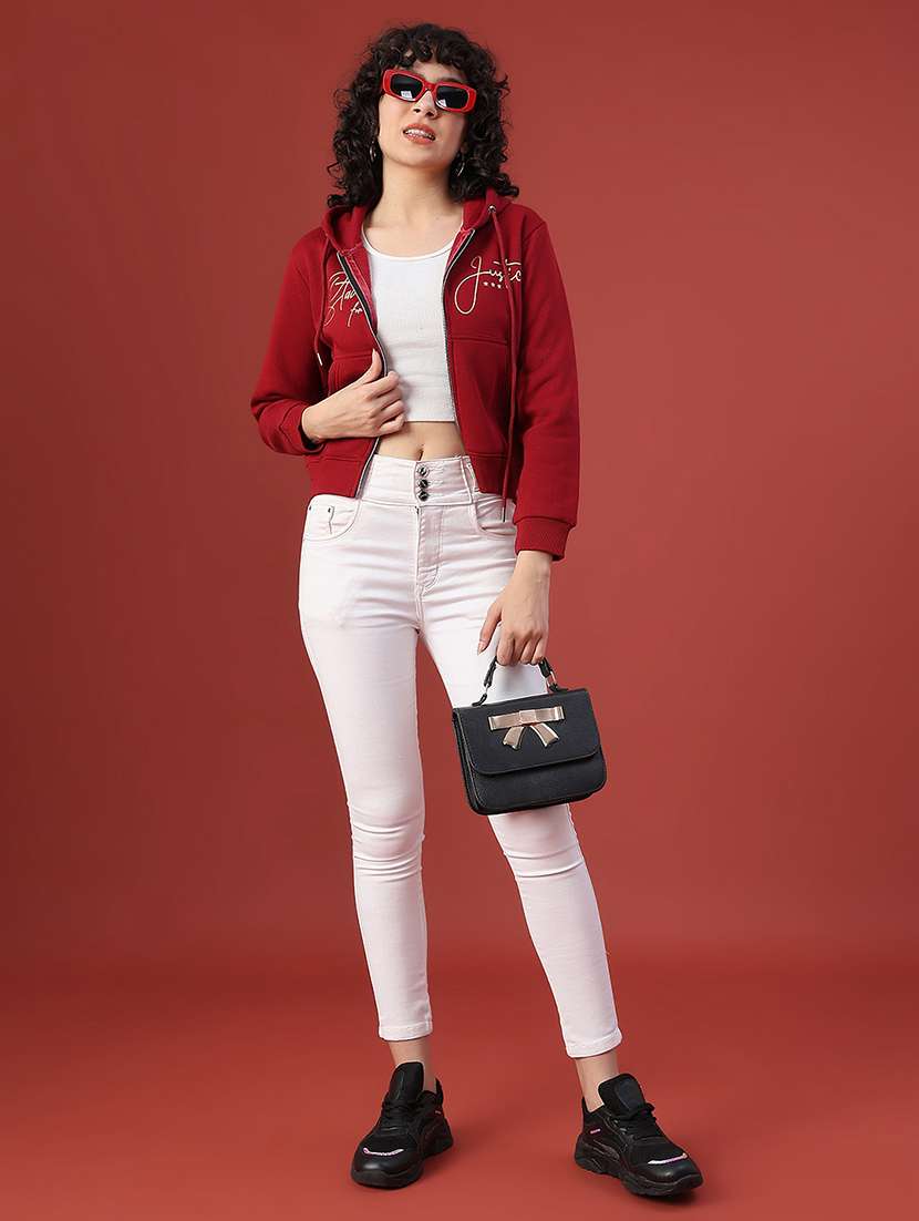 women printed long sleeve hooded sweatshirt - 22085754 -  Standard Image - 4