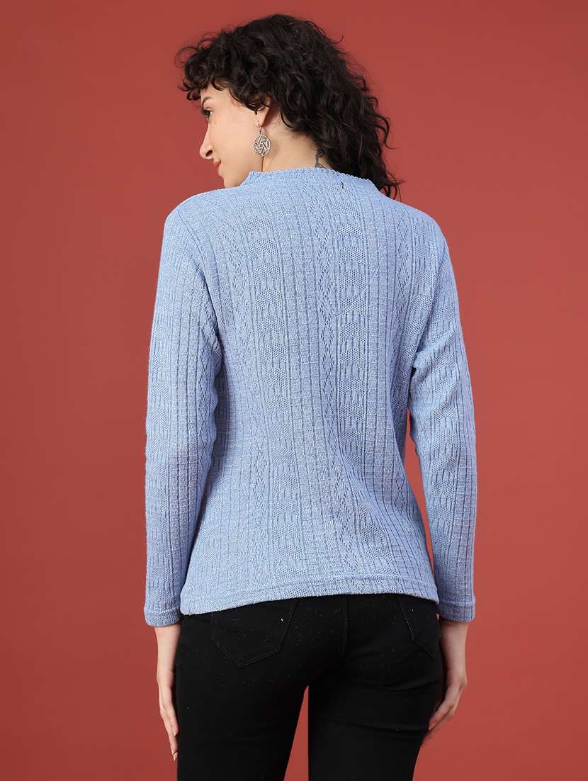 women self design long sleeve cardigan - 22085786 -  Standard Image - 4