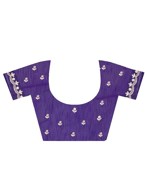 women ombre embroidered saree with blouse - 22085895 -  Standard Image - 4