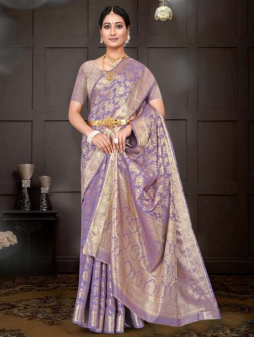 women self design banarasi saree with blouse - 22085906 -  Standard Image - 0