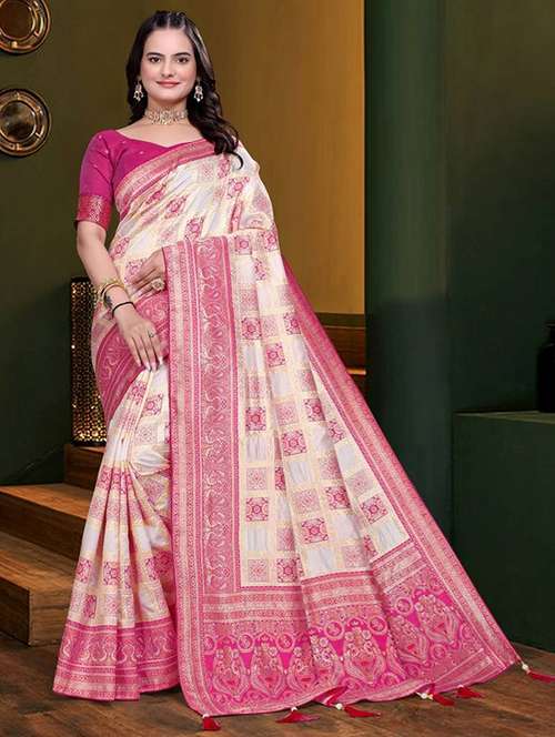 women self design banarasi saree with blouse - 22085910 - Standard Image - 0