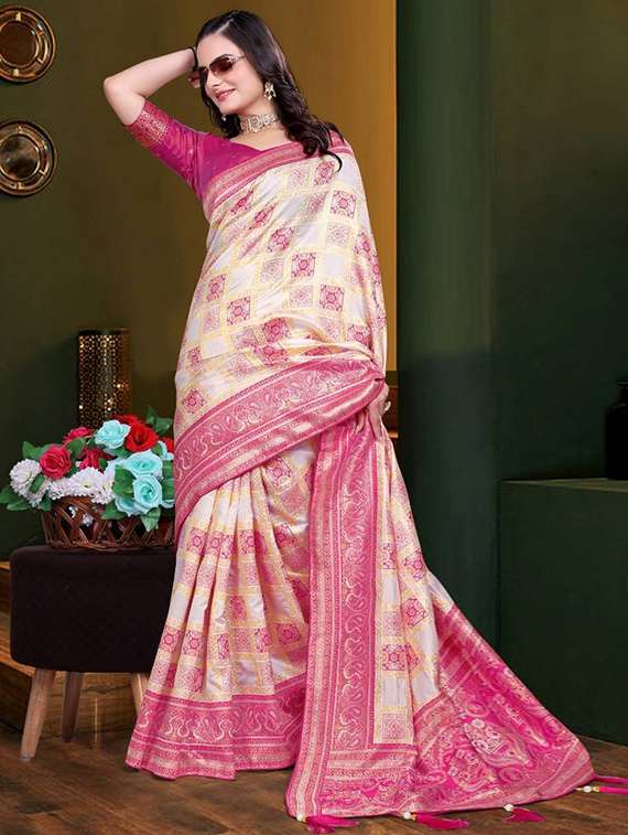 women self design banarasi saree with blouse - 22085910 -  Standard Image - 1