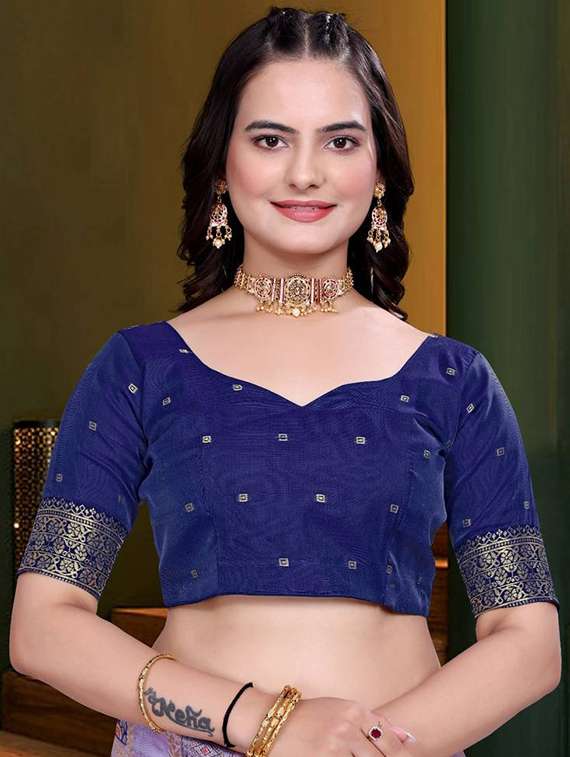 women self design banarasi saree with blouse - 22085914 - Standard Image - 4