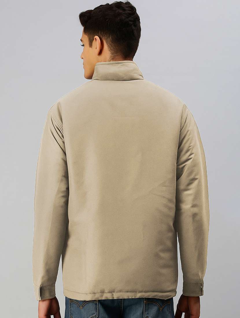 men solid long sleeve reversible bomber jacket - 22085966 -  Standard Image - 4