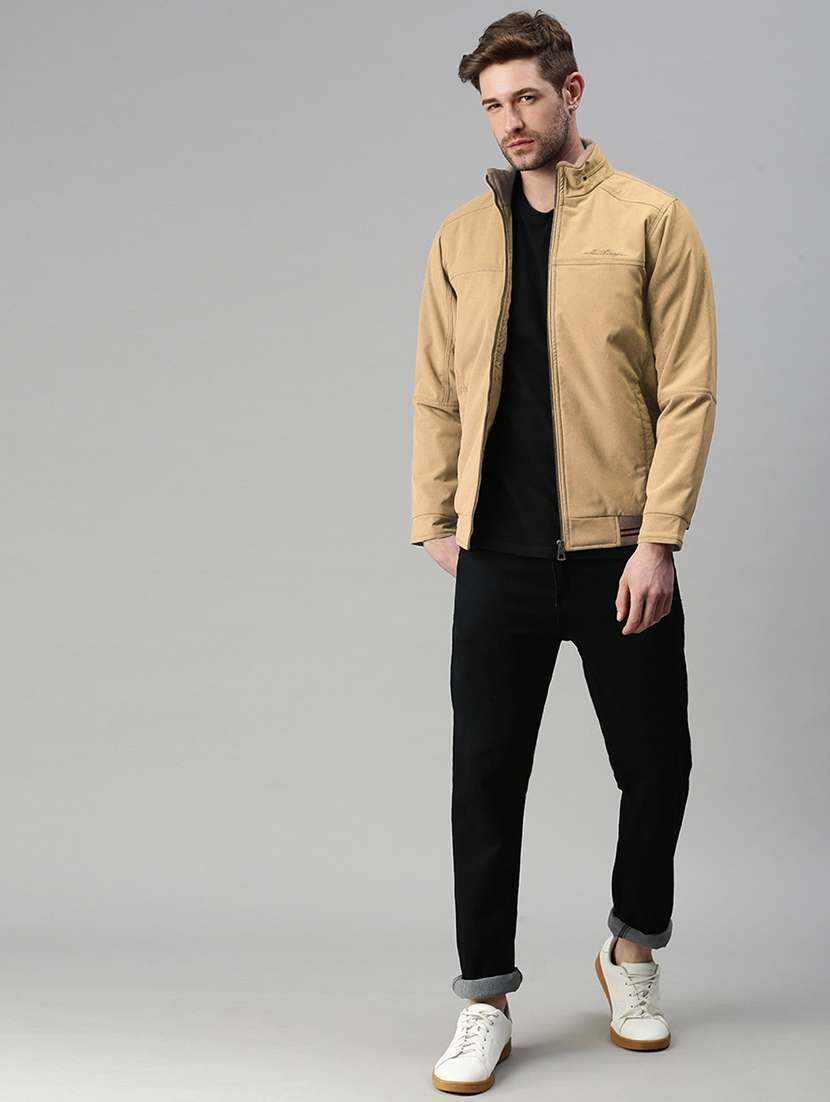 men solid long sleeve bomber jacket - 22085967 -  Standard Image - 4