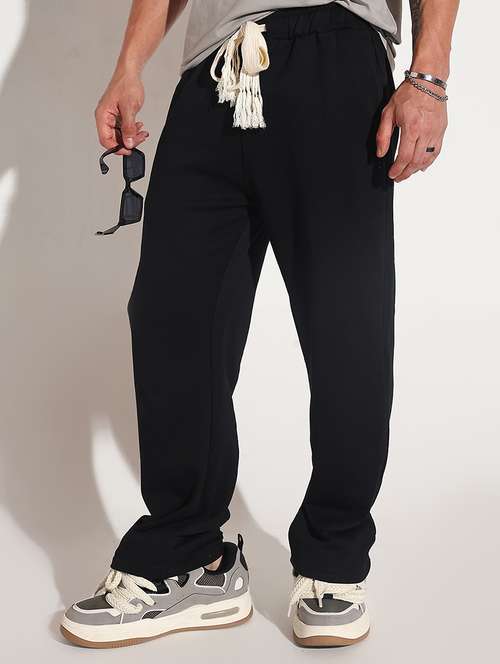 men solid low rise flat front casual trouser - 22085979 -  Standard Image - 0