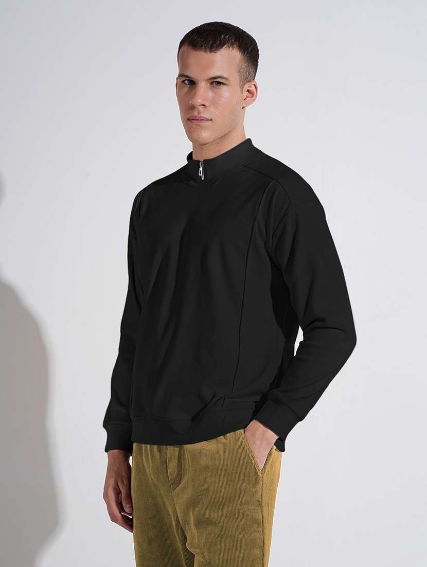 men solid long sleeve regular fit sweatshirt - 22086011 -  Standard Image - 1