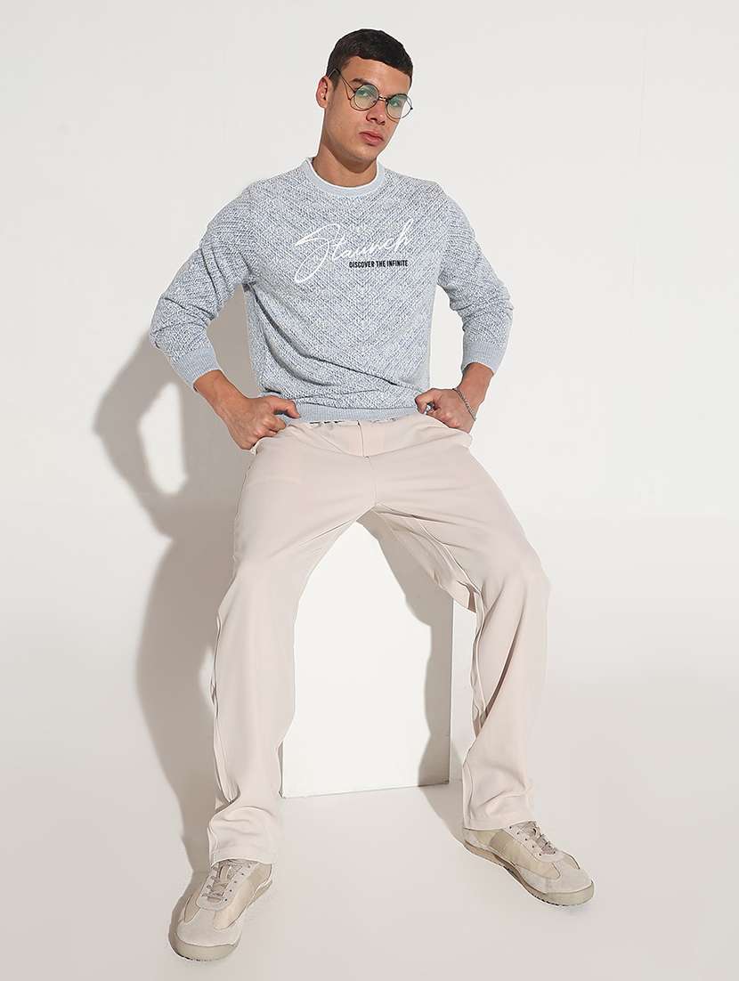 men self design long sleeve regular fit pullover - 22086035 -  Standard Image - 6